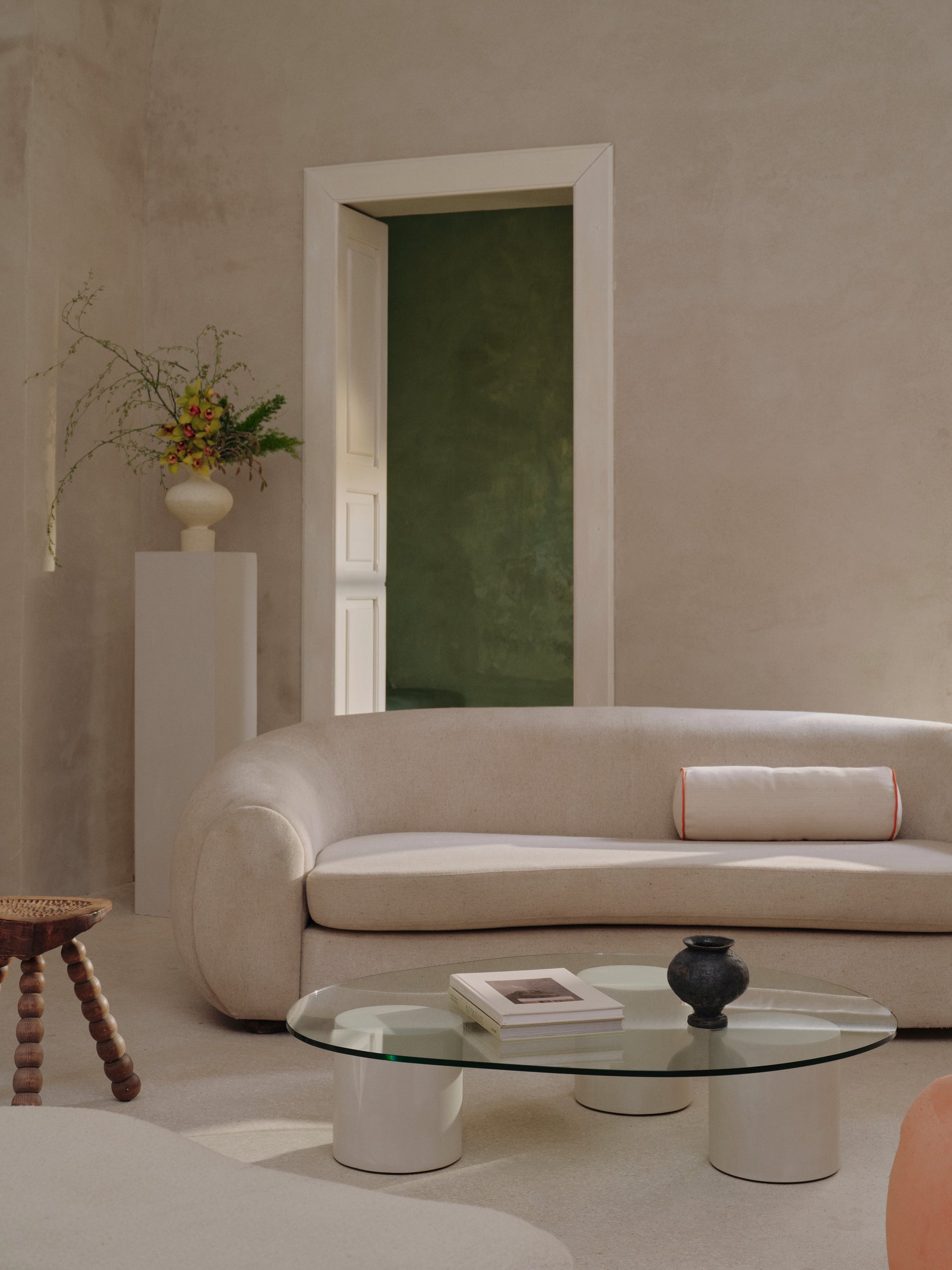 Mattia glass coffee table