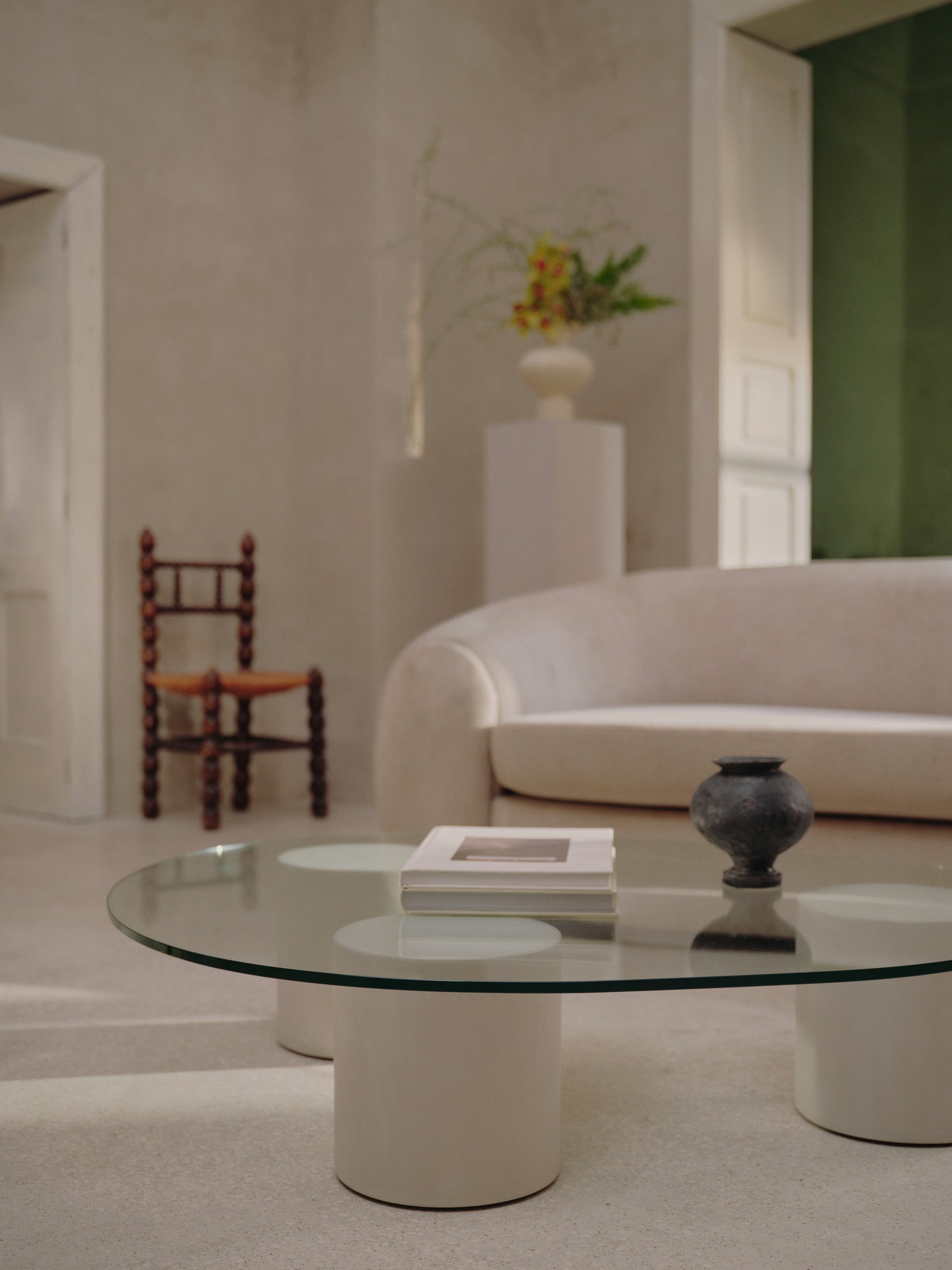 Mattia glass coffee table